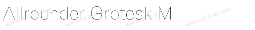 Allrounder Grotesk M字体转换